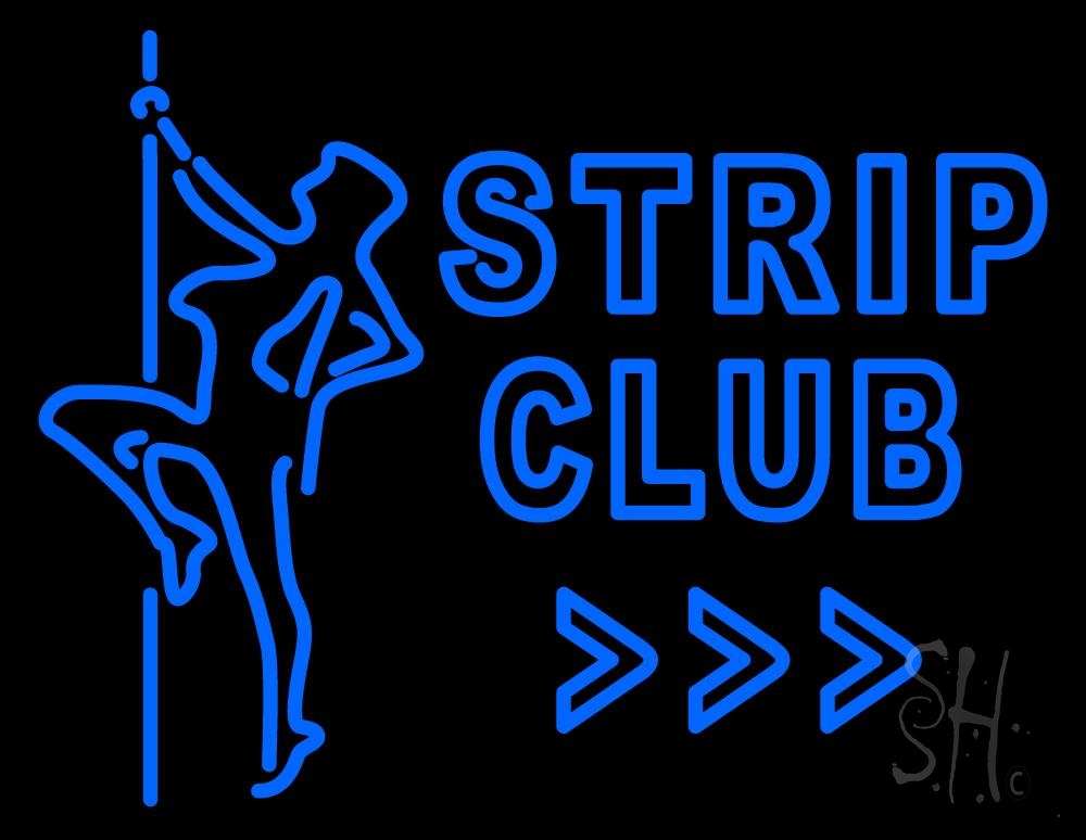 Blue Strip Club Neon Sign | Strip Club Neon Signs | Neon Light