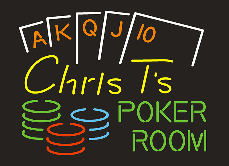 Chrls Ts Poker Room Neon Sign