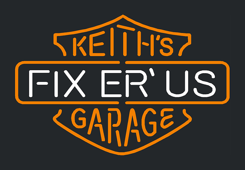 Fixer Us Keiths Garage Neon Sign