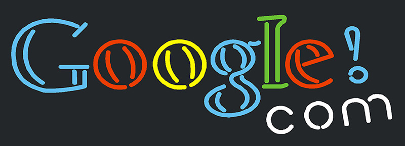 Google Com Neon Sign