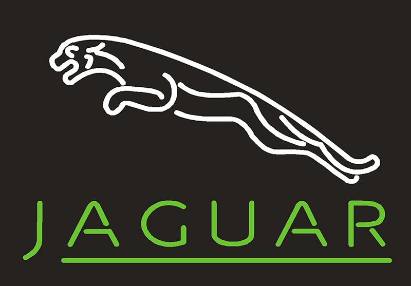 Jaguar Cars Logo Neon Sign