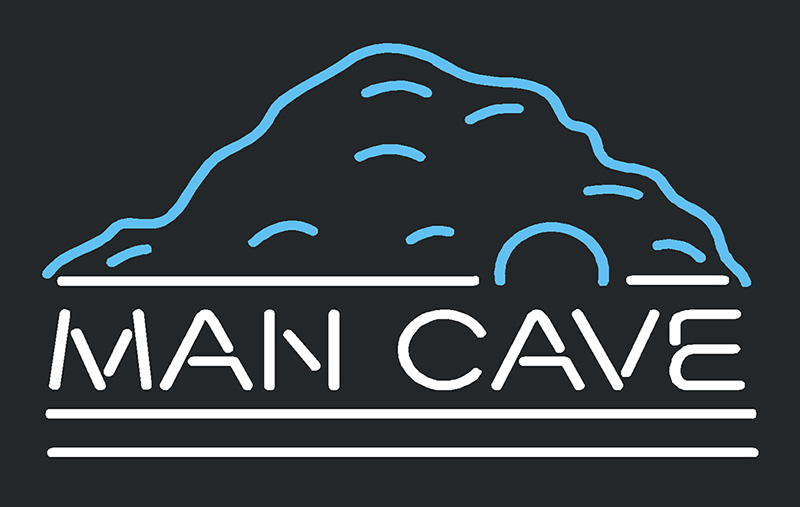 Mountain White Man Cave Neon Sign