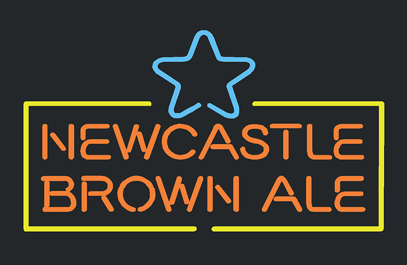 Newcastle Brown Ale Logo Neon Sign