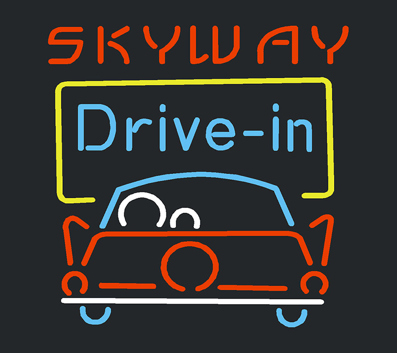 Skyway Drive In Neon Sign