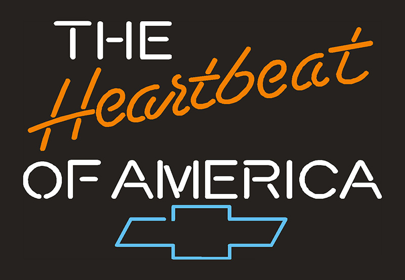 The Heartbeat of America Neon Sign