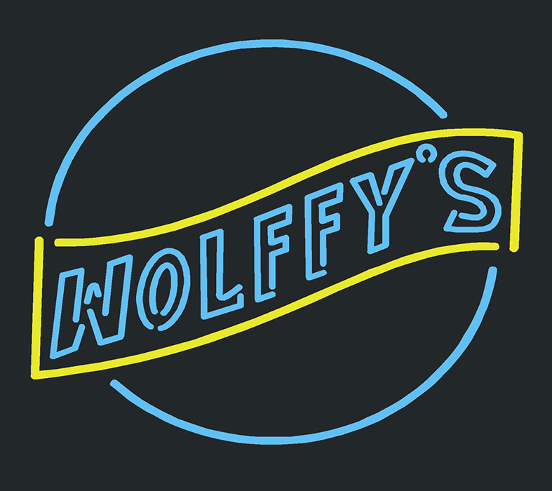 Wolffys Logo Neon Sign