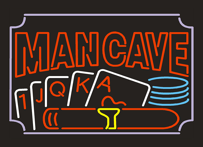 Poker Cigar Man Cave Beer Neon Sign