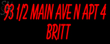 Cusotm Britt Neon Sign 1
