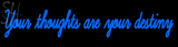 Custom Your Thoughts Are Your Destiny Neon Sign 1