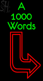 Custom A Thousands Words Neon Sign 2