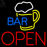 Custom Bar Open With Beer Mug Neon Sign 1
