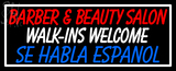 Custom Barber And Beauty Salon Walk Ins Welcome Neon Sign 4