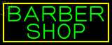 Custom Barber Shop With Border Neon Sign 3
