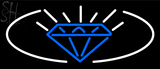 Custom Blue Diamond Logo Neon Sign 2