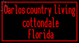 Custom Carlos Country Living Cottondale Florida Neon Sign 4