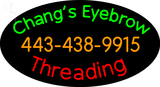 Custom Changs Eyebrow Threading Neon Sign 2