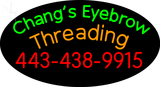 Custom Changs Eyebrow Threading Neon Sign 3