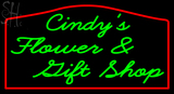 Custom Cindys Flower And Gift Shop Neon Sign 1