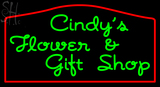 Custom Cindys Flower And Gift Shop Neon Sign 2
