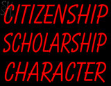 Custom Citizenship Scholarship Character Neon Sign 1