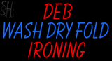 Custom Deb Wash Dry Fold Ironing Neon Sign 3