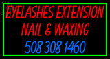 Custom Eyelashes Extension Nail And Waxing Neon Sign 1