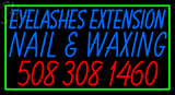 Custom Eyelashes Extension Nail And Waxing Neon Sign 2