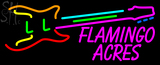 Custom Flamingo Acres Guitar Logo Neon Sign 1