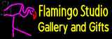 Custom Flamingo Studio Gallery And Gifts Neon Sign 2