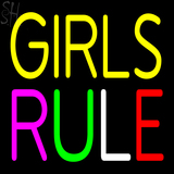 Custom Girls Rule Neon Sign 3