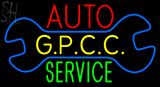Custom Gpcc Red Auto Green Service Neon Sign 1