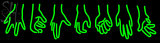 Custom Green Aesthetic Hand Neon Sign 2