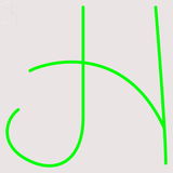 Custom H Green Logo Neon Sign 3