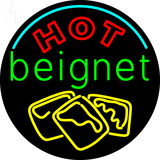Custom Hot Beignets Logo Neon Sign 3