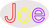 Custom Joe Neon Sign 3