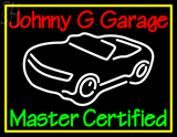 Custom Johnny G Garage Car Logo Neon Sign 1