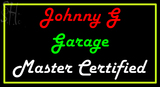 Custom Johnny G Garage Car Logo Neon Sign 3