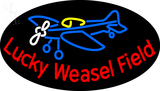 Custom Lucky Weasel Field Plane Neon Sign 1