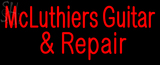 Custom Mcluthiers Guitar And Repair Neon Sign 2
