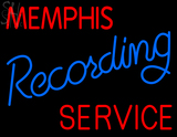 Custom Memphis Blue Recording White Service Neon Sign 1