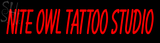 Custom Nite Owl Tattoo Studio Neon Sign 2