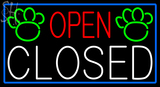 Custom Open Closed Paw Neon Sign 1