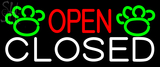 Custom Open Closed Paw Neon Sign 3