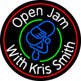 Custom Open Jam With Kris With Mic Logo Neon Sign 2