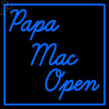 Custom Papa Mac Open Neon Sign 2