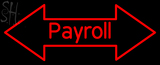 Custom Payroll With Red Arrow Neon Sign 1