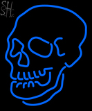 Custom Blue Skull Logo Neon Sign 2