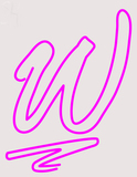 Custom Pink W Logo Neon Sign 2