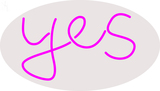 Custom Pink Yes Neon Sign 2