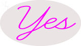 Custom Pink Yes Neon Sign 3